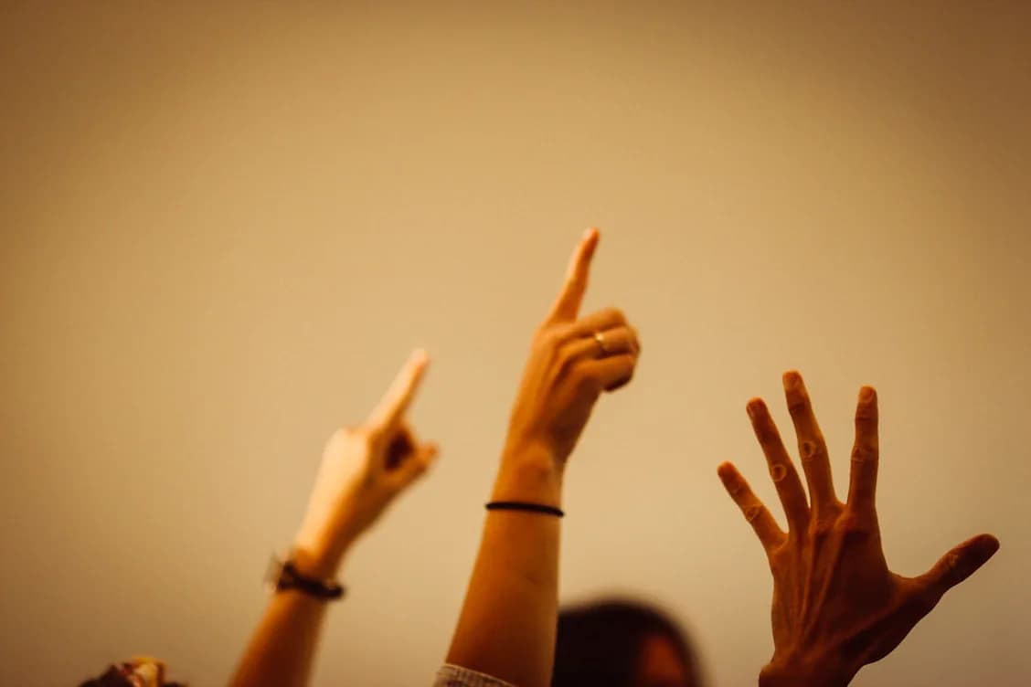 People connecting as a symbol of commitment to humanity